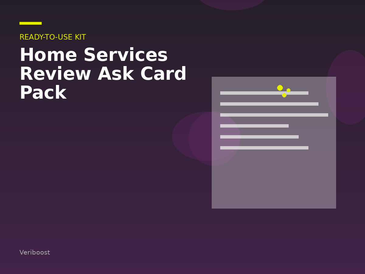 Home Services Review Ask Card Pack