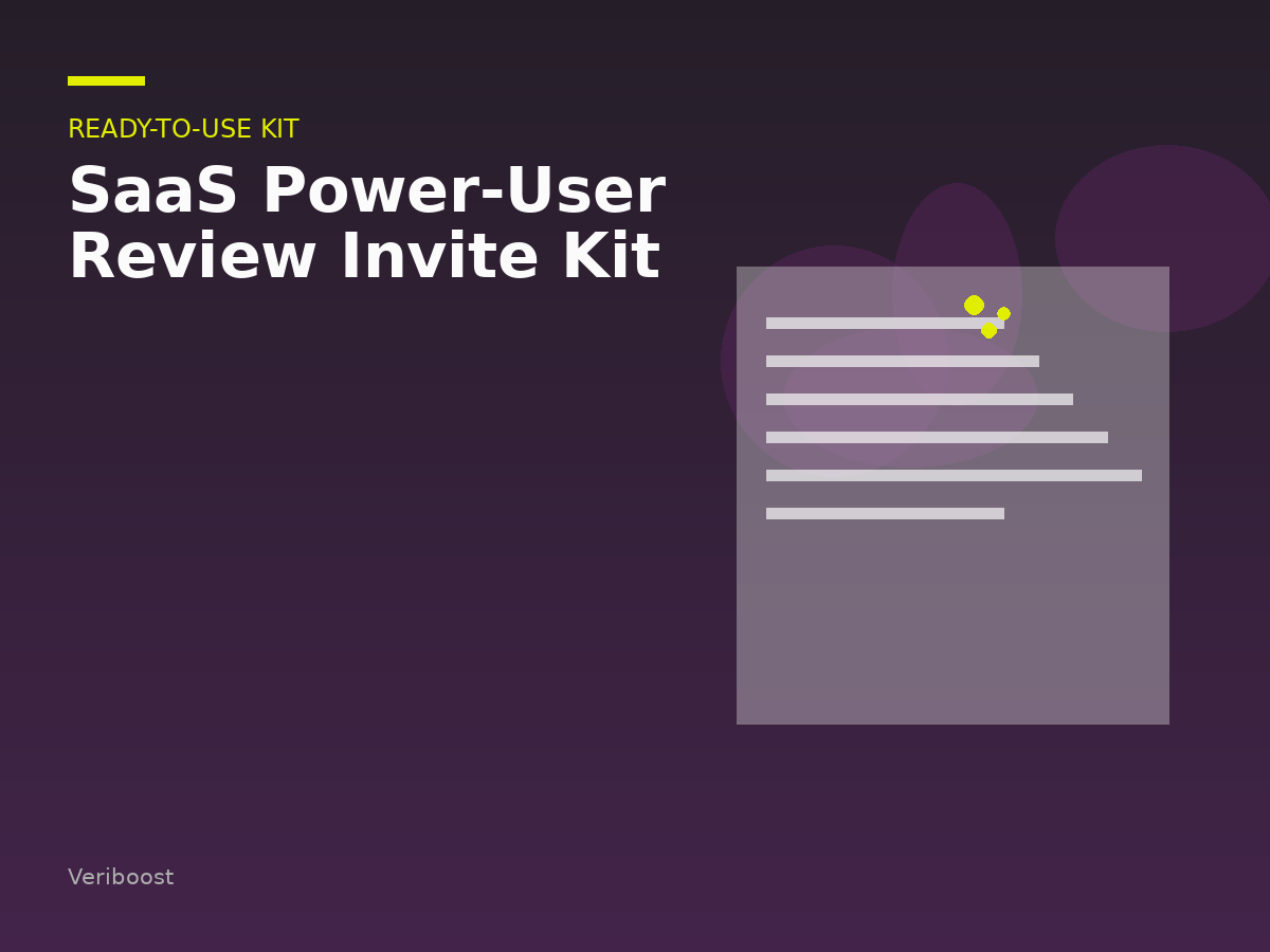 SaaS Power-User Review Invite Kit