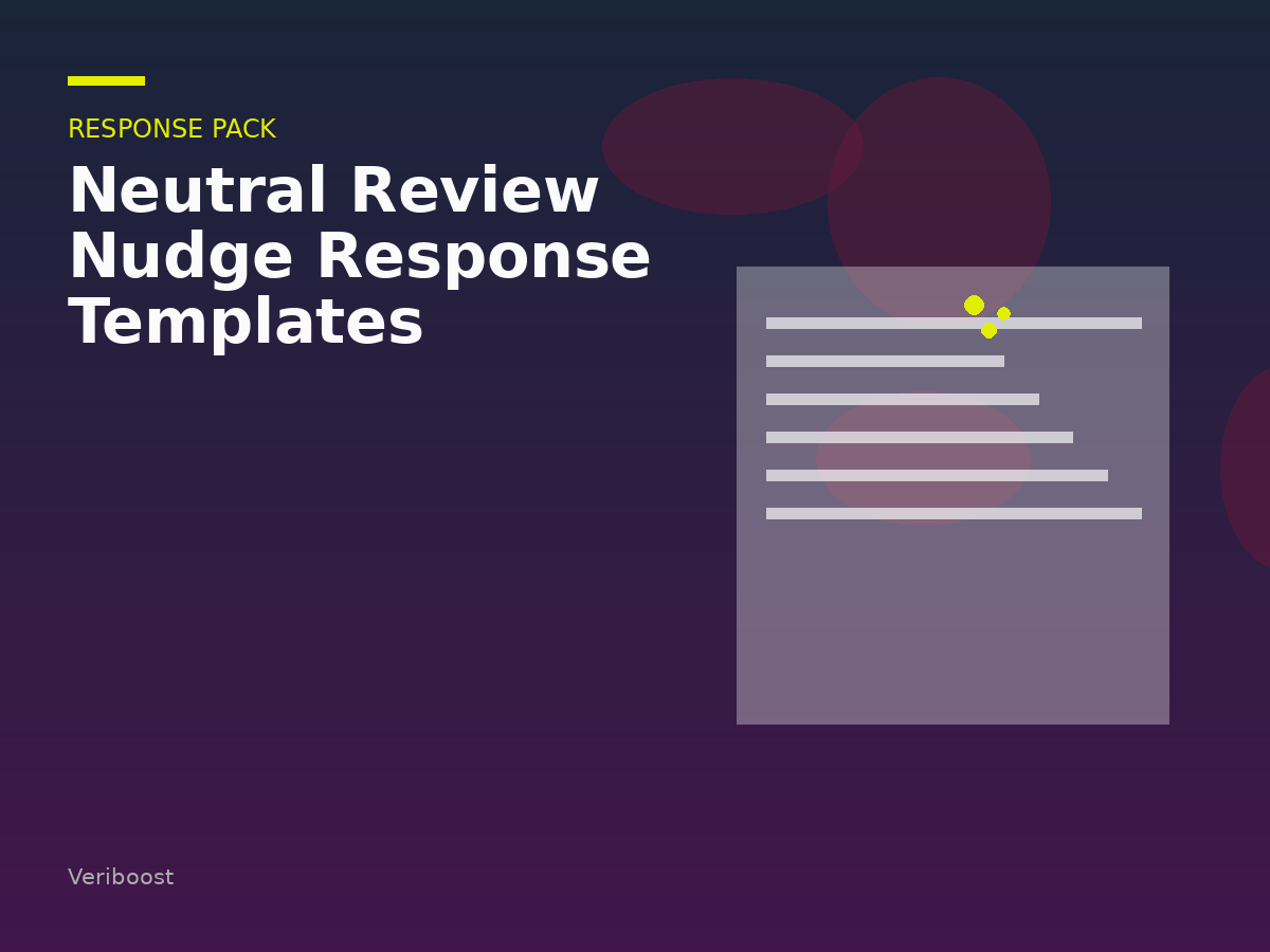 Neutral Review Nudge Response Templates