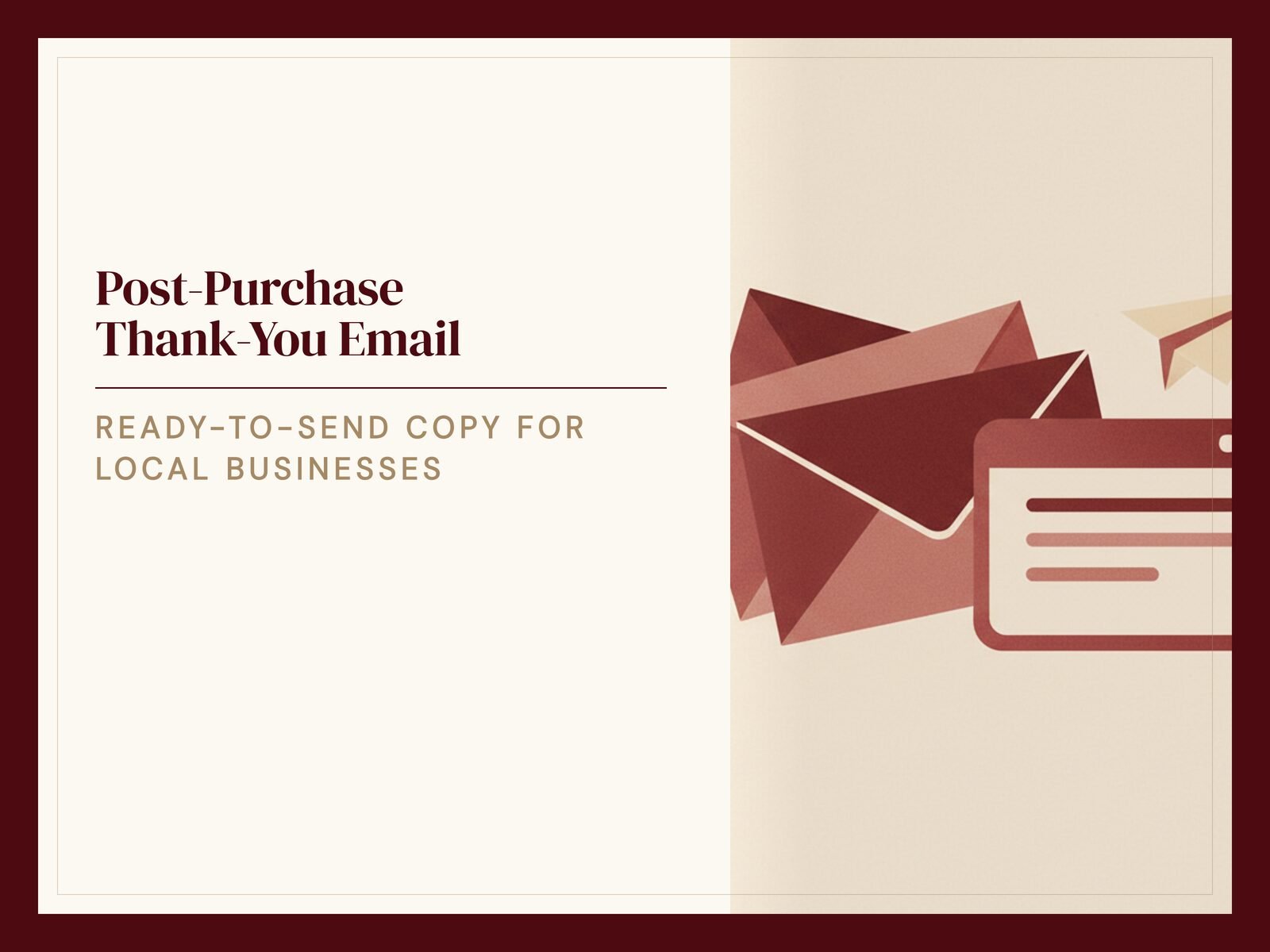 Post-Purchase Thank-You Email