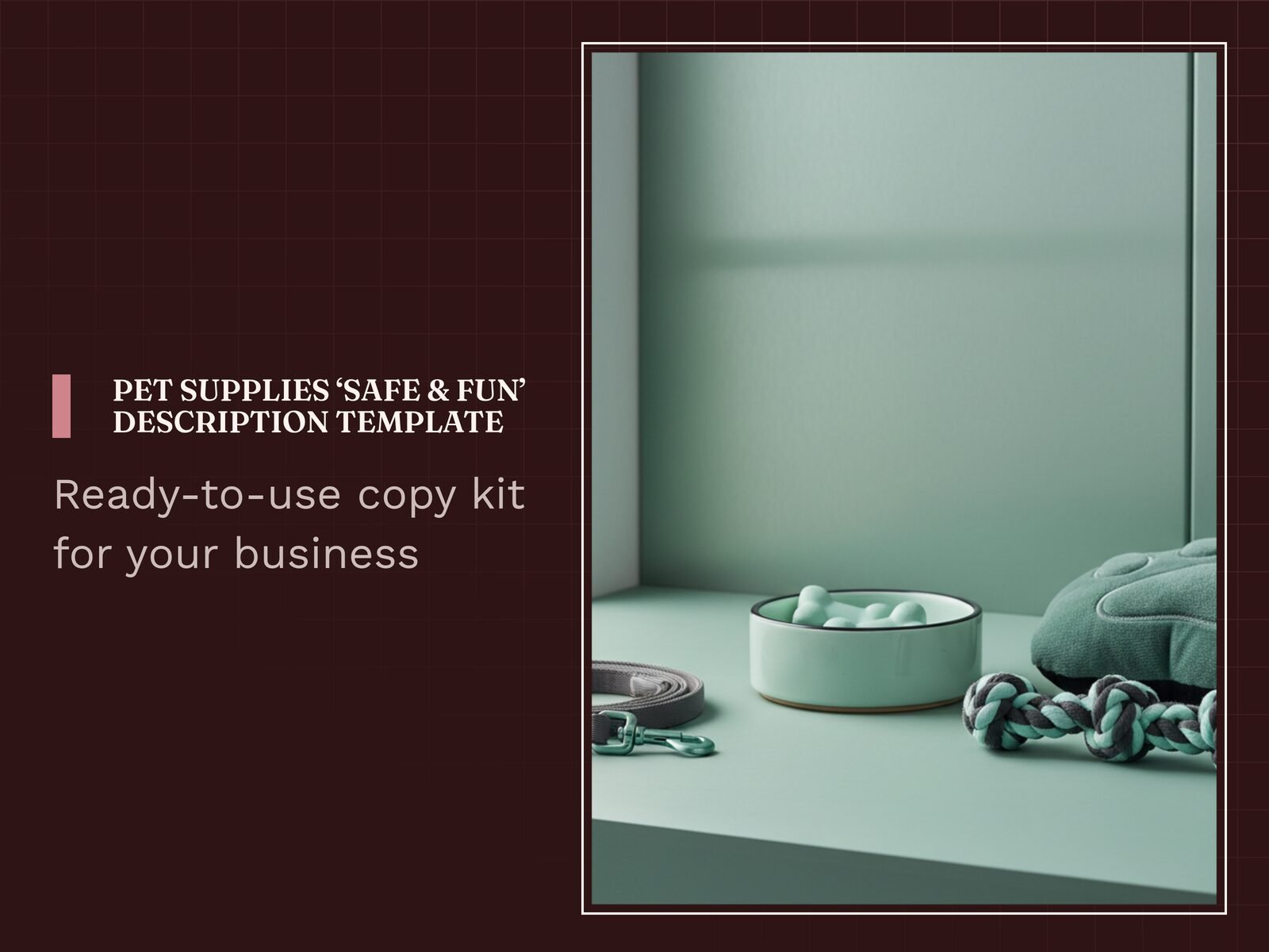 Pet Supplies 'Safe & Fun' Description Template