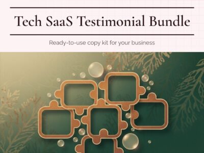 Tech SaaS Testimonial Bundle