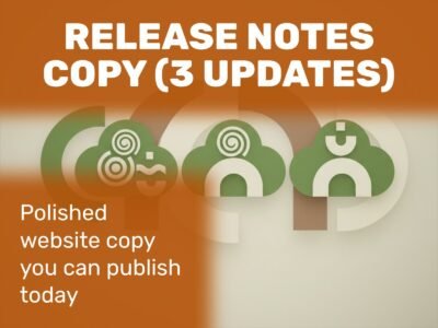 Release Notes Copy (3 Updates)