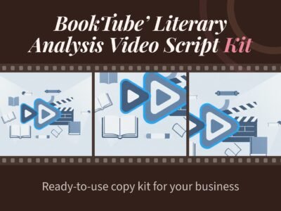 BookTube' Literary Analysis Video Script Kit