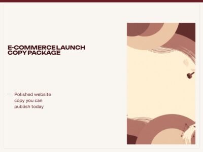 E-commerce Launch Copy Package
