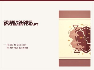 Crisis Holding Statement Draft
