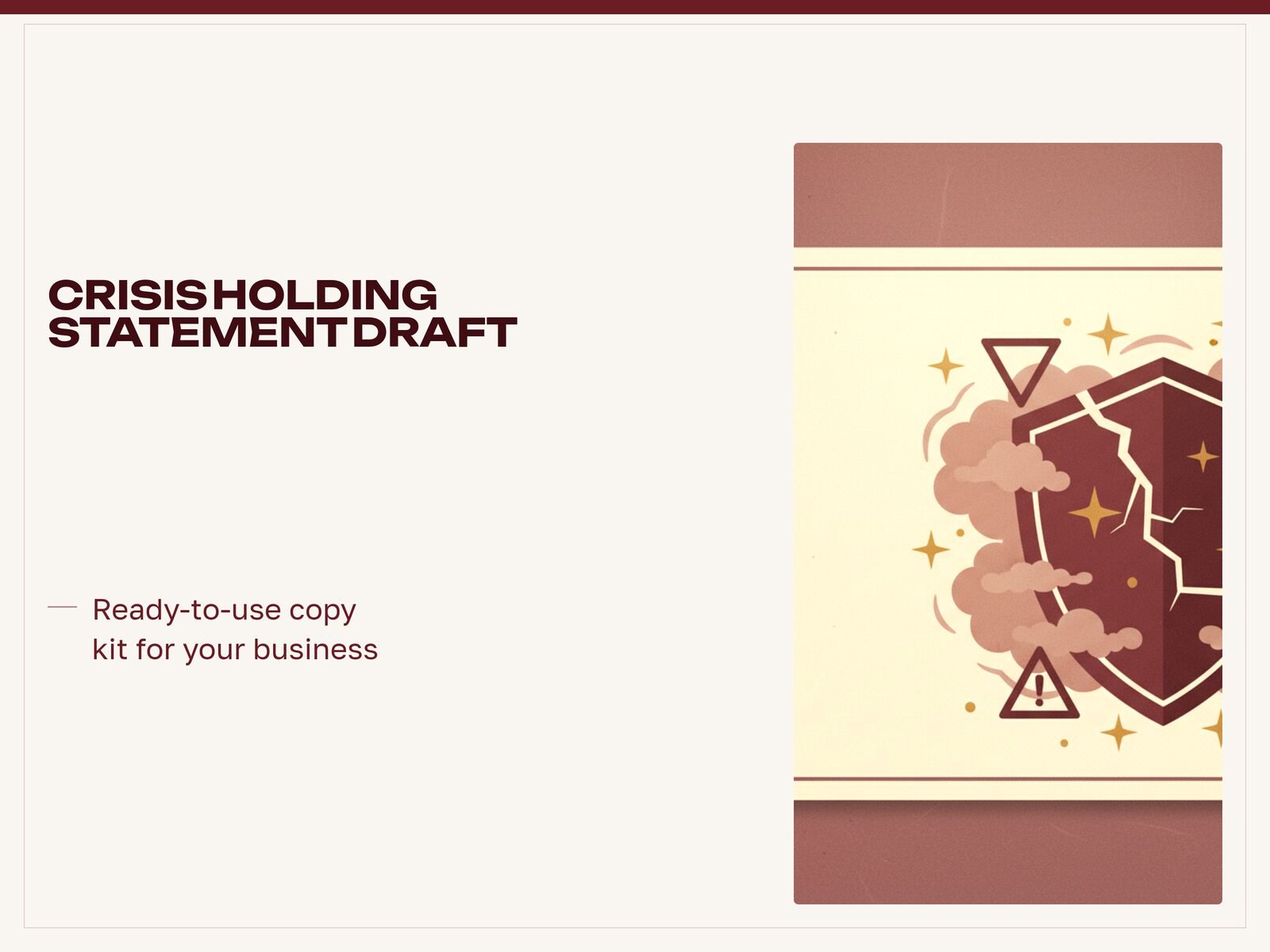 Crisis Holding Statement Draft