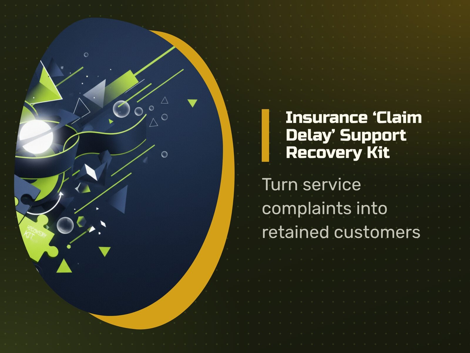 Insurance 'Claim Delay' Support Recovery Kit