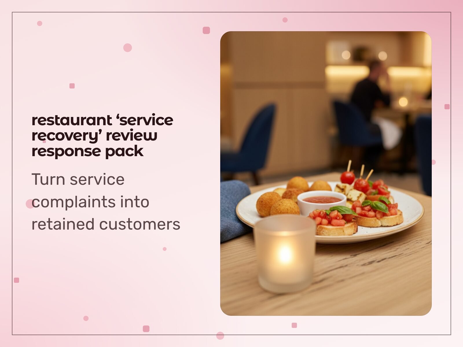 Restaurant 'Service Recovery' Review Response Pack