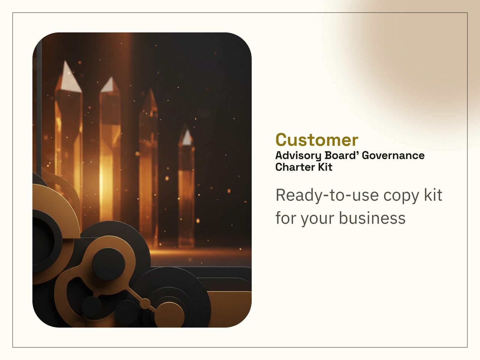 Customer Advisory Board' Governance Charter Kit