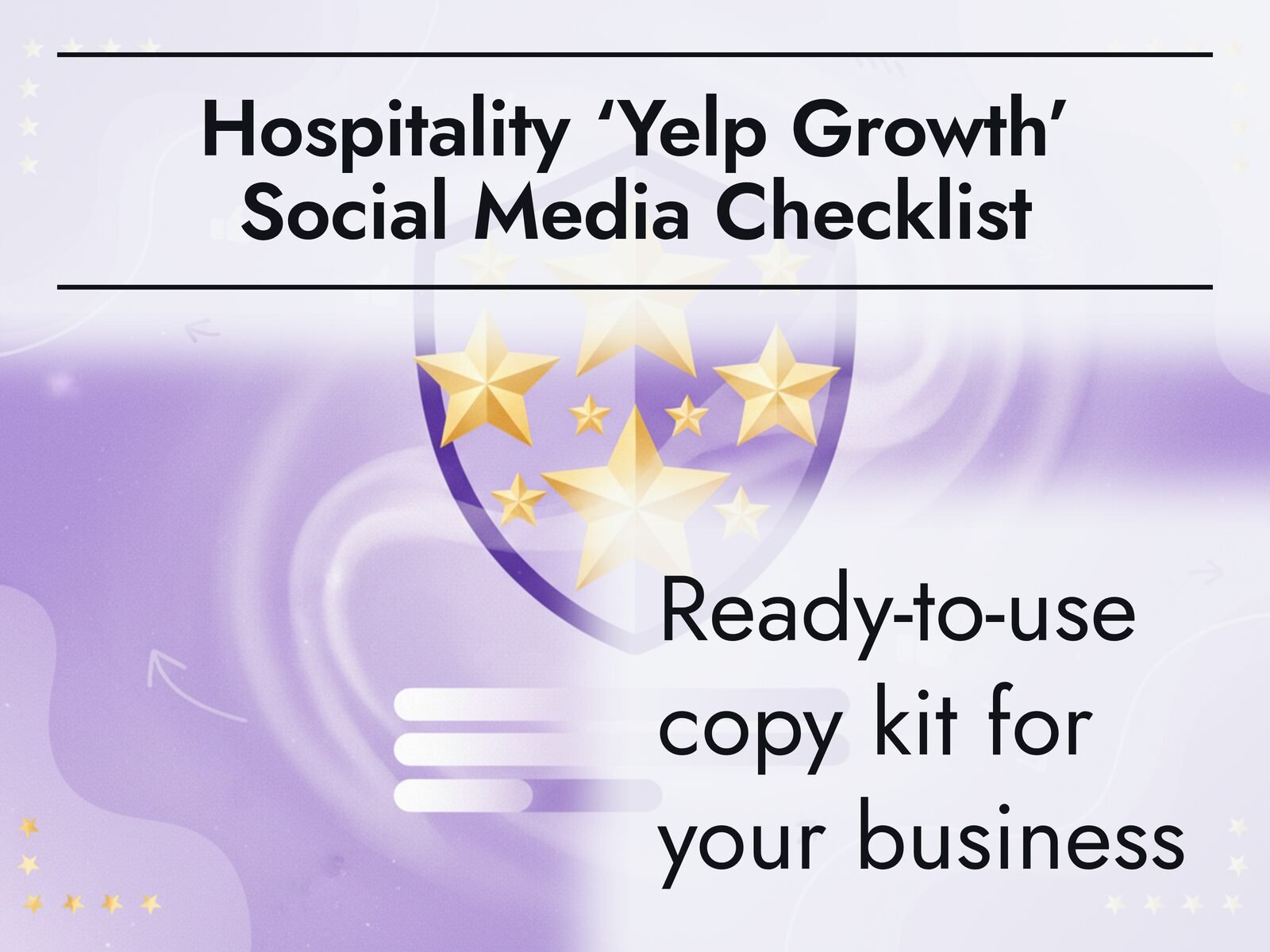 Hospitality 'Yelp Growth' Social Media Checklist