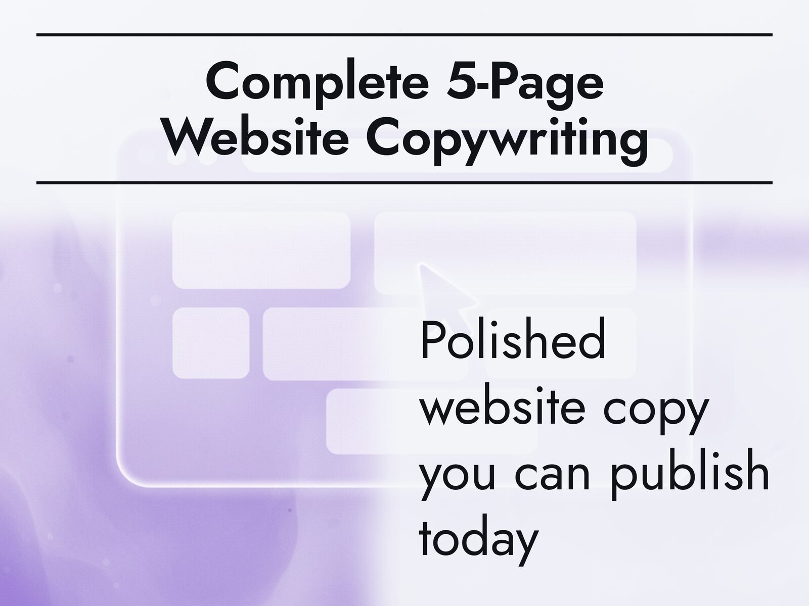 Complete 5-Page Website Copywriting