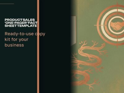 Product Sales 'One-Pager' Fact Sheet Template
