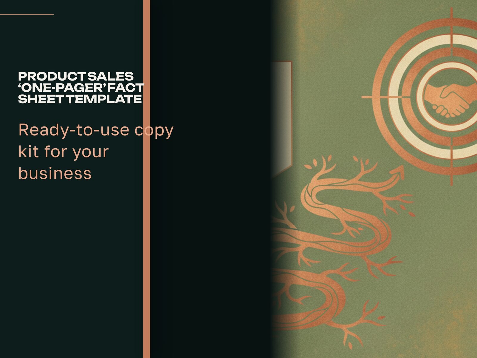 Product Sales 'One-Pager' Fact Sheet Template