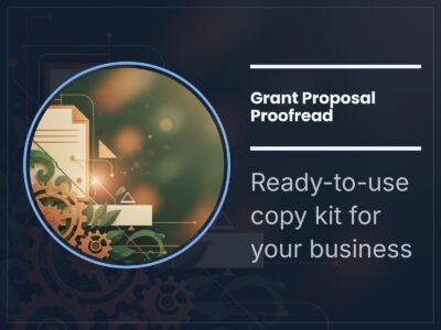 Grant Proposal Proofread
