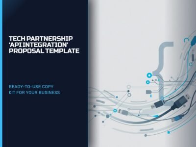 Tech Partnership 'API Integration' Proposal Template