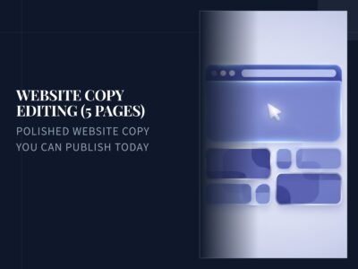 Website Copy Editing (5 Pages)