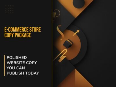 E-commerce Store Copy Package