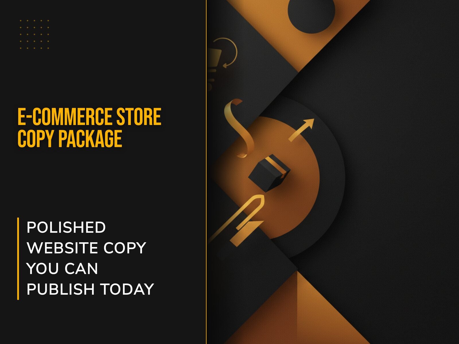 E-commerce Store Copy Package