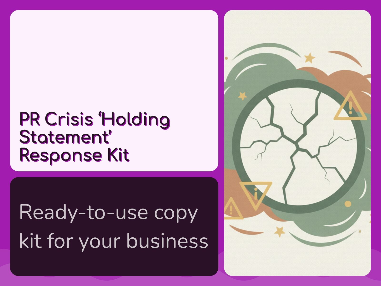 PR Crisis 'Holding Statement' Response Kit