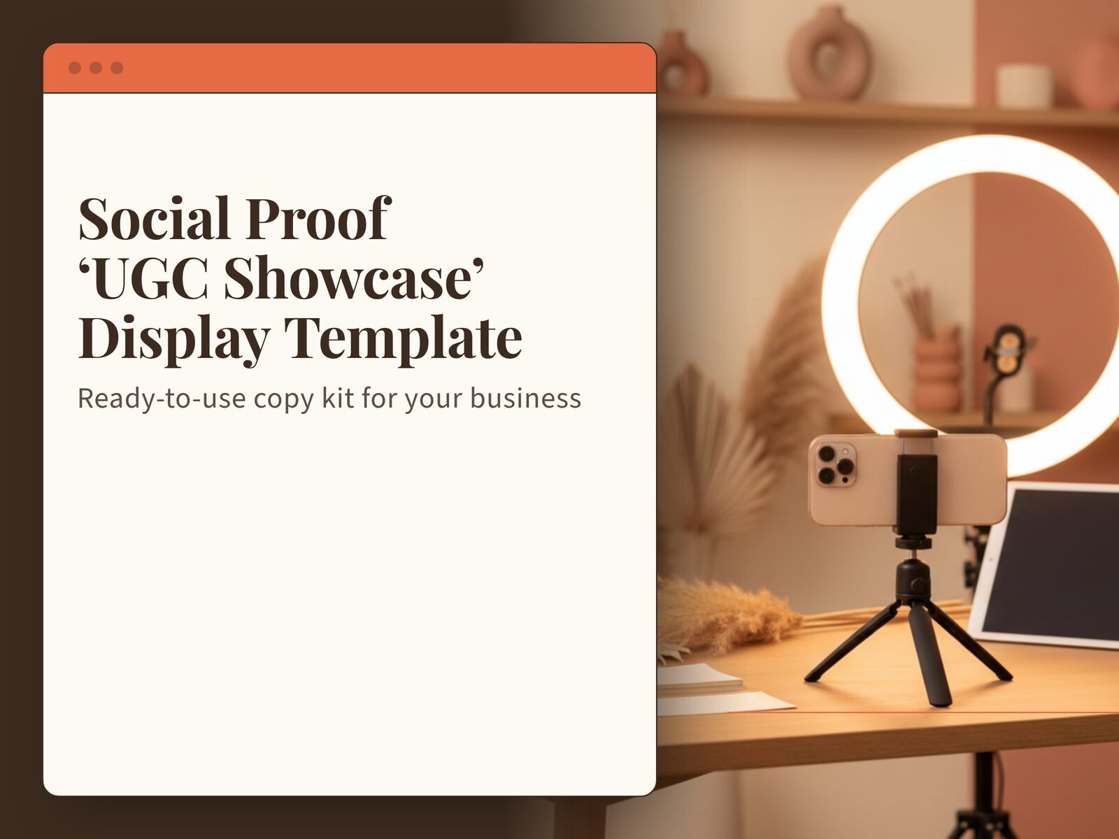 Social Proof 'UGC Showcase' Display Template