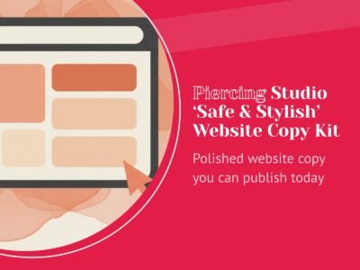 Piercing Studio 'Safe & Stylish' Website Copy Kit