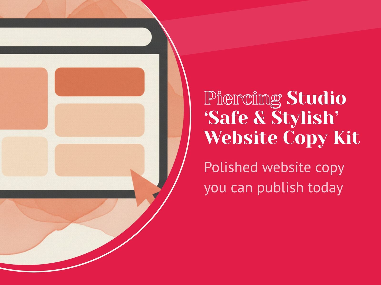 Piercing Studio 'Safe & Stylish' Website Copy Kit