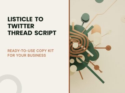 Listicle to Twitter Thread Script