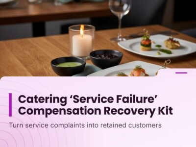 Catering 'Service Failure' Compensation Recovery Kit
