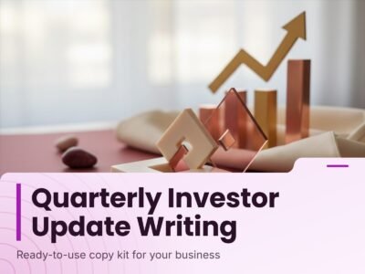 Quarterly Investor Update Writing