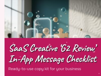SaaS Creative 'G2 Review' In-App Message Checklist