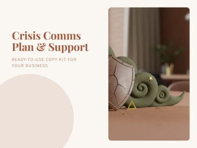 Crisis Comms Plan & Support