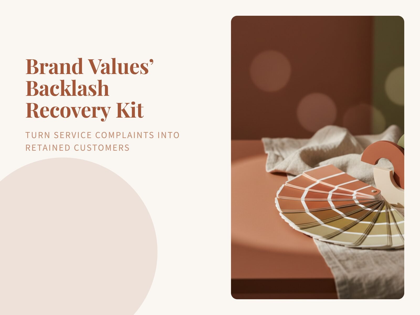 Brand Values' Backlash Recovery Kit