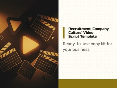 Recruitment 'Company Culture' Video Script Template