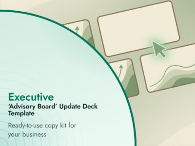 Executive 'Advisory Board' Update Deck Template