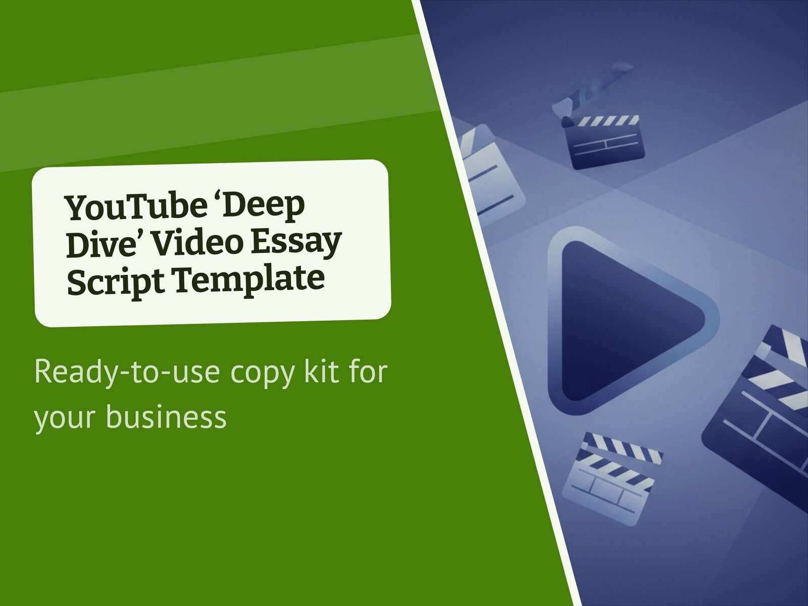 YouTube 'Deep Dive' Video Essay Script Template