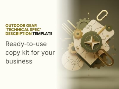 Outdoor Gear 'Technical Spec' Description Template