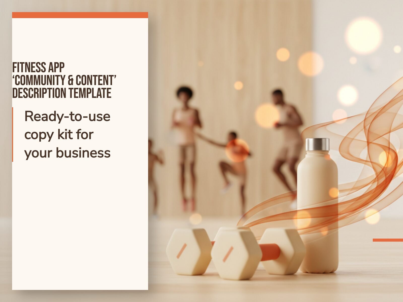 Fitness App 'Community & Content' Description Template