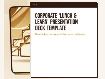 Corporate 'Lunch & Learn' Presentation Deck Template