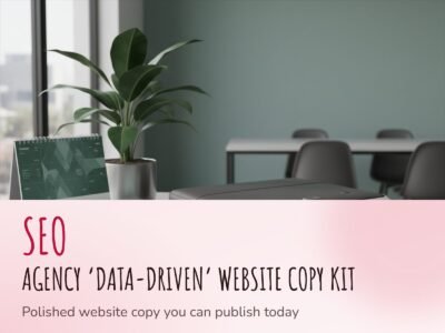 SEO Agency 'Data-Driven' Website Copy Kit