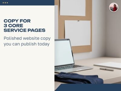 Copy for 3 Core Service Pages