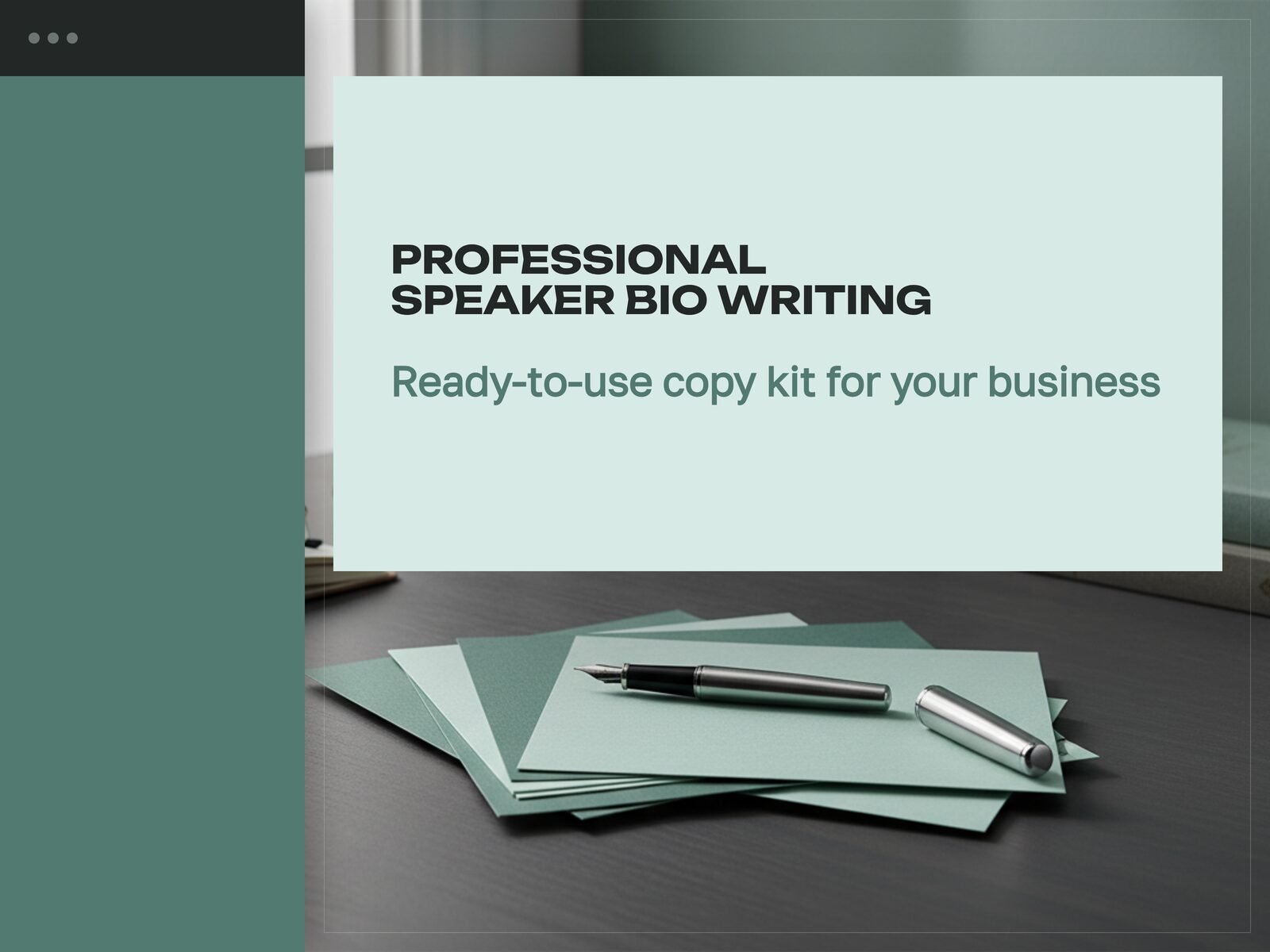 Professional Speaker Bio Writing