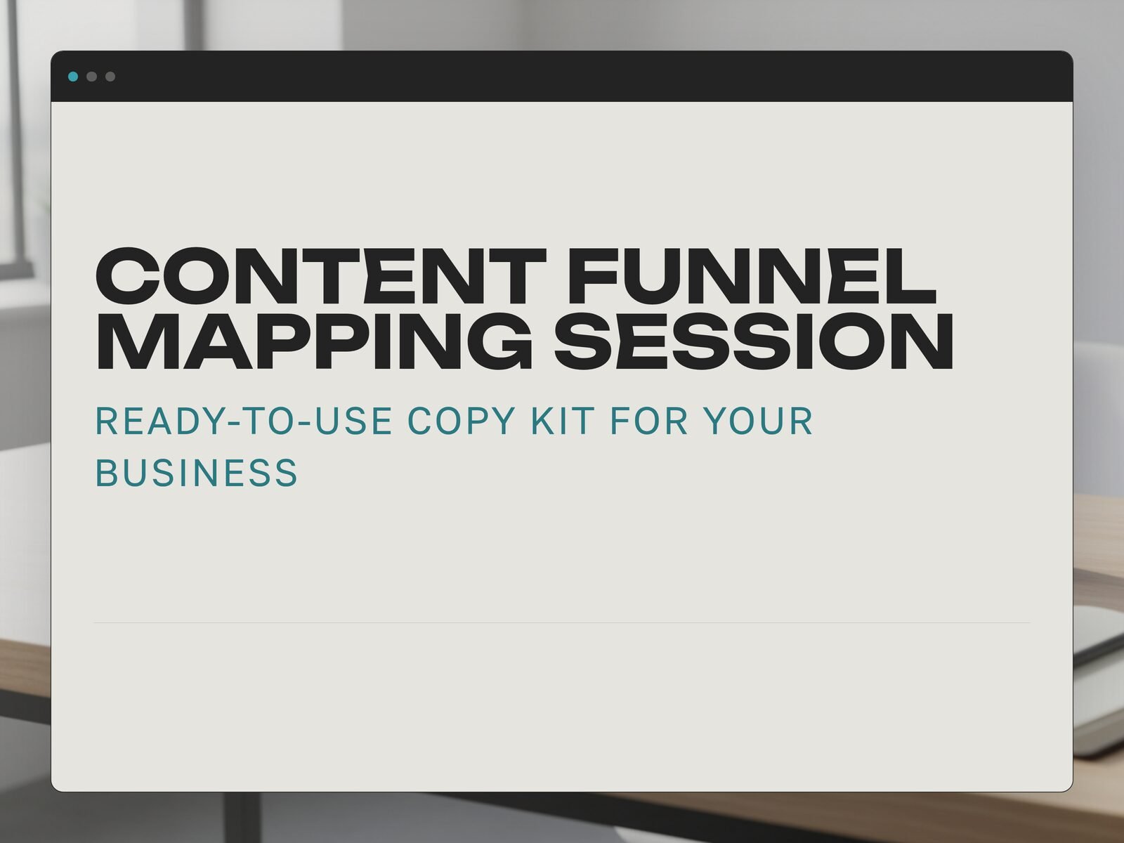 Content Funnel Mapping Session
