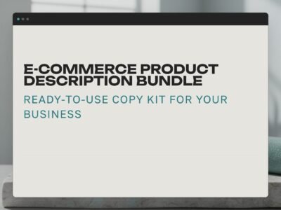 E-commerce Product Description Bundle