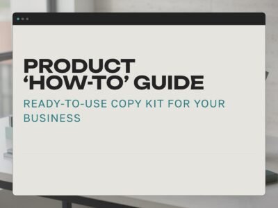 Product 'How-to' Guide