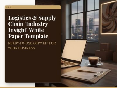 Logistics & Supply Chain 'Industry Insight' White Paper Template