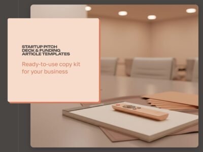 Startup Pitch Deck & Funding Article Templates