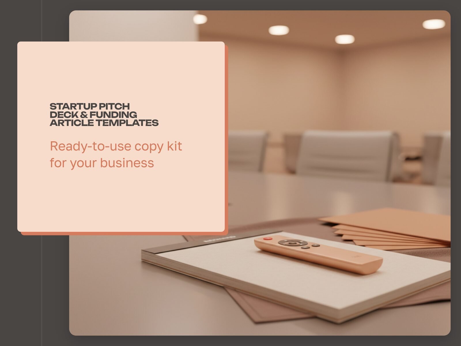 Startup Pitch Deck & Funding Article Templates