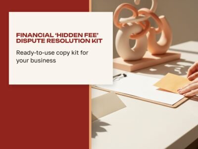 Financial 'Hidden Fee' Dispute Resolution Kit