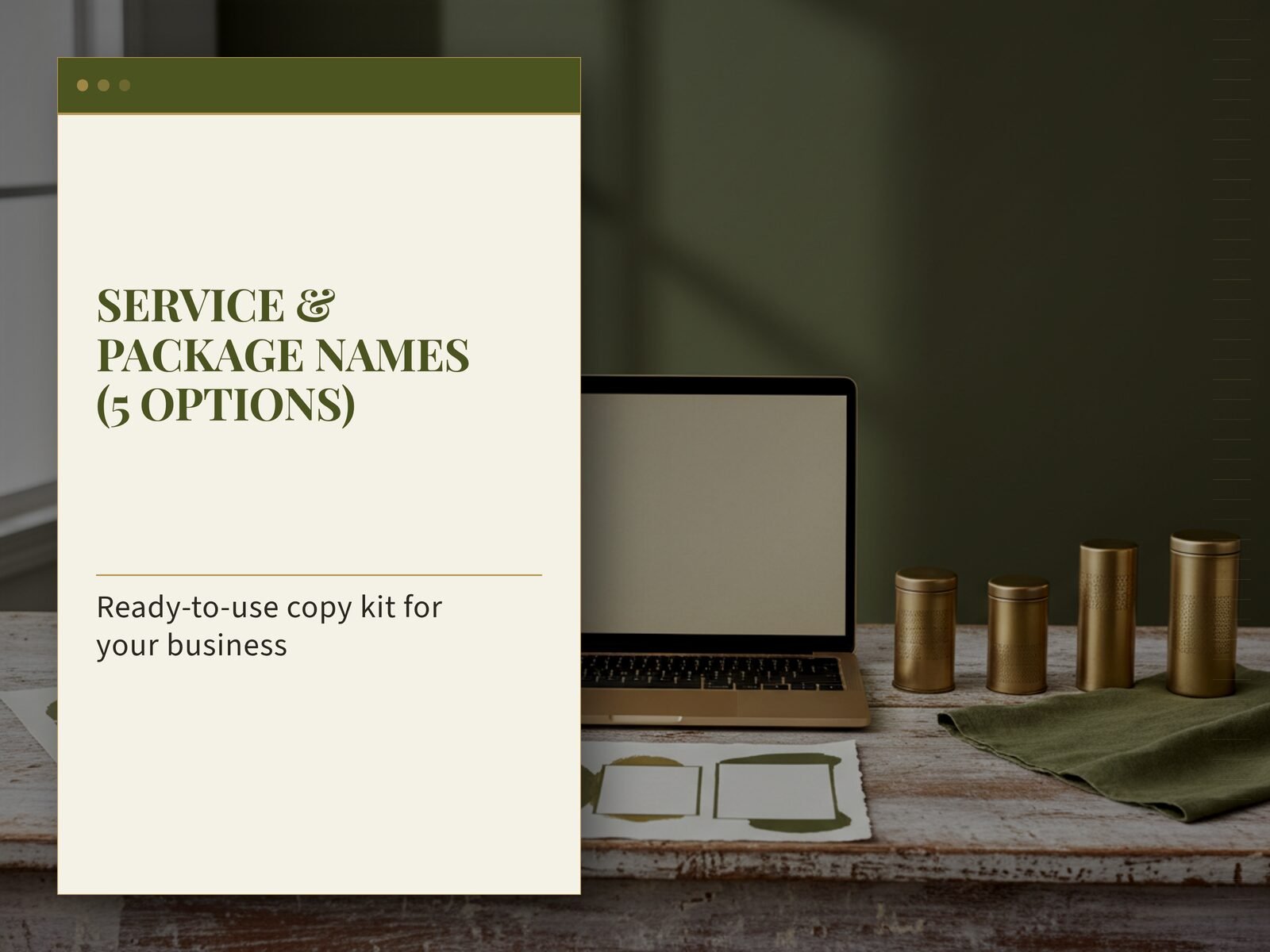 Service & Package Names (5 Options)